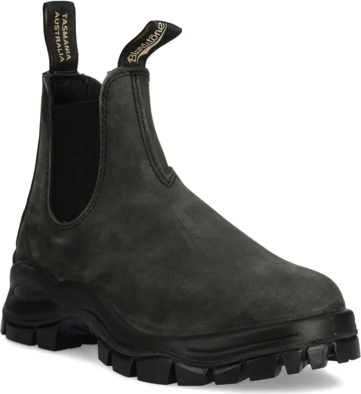 Elastic-Panel Lug-Sole Chelsea Boots