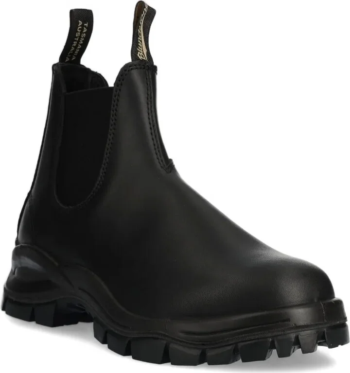 Elastic-Panel Lug-Sole Chelsea Boots