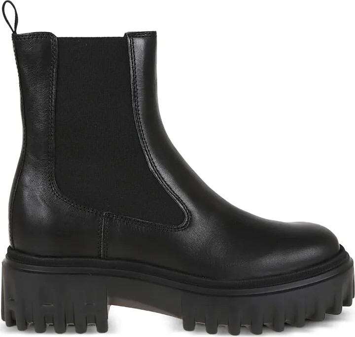 Elastic-Panel Platform Chelsea Boots