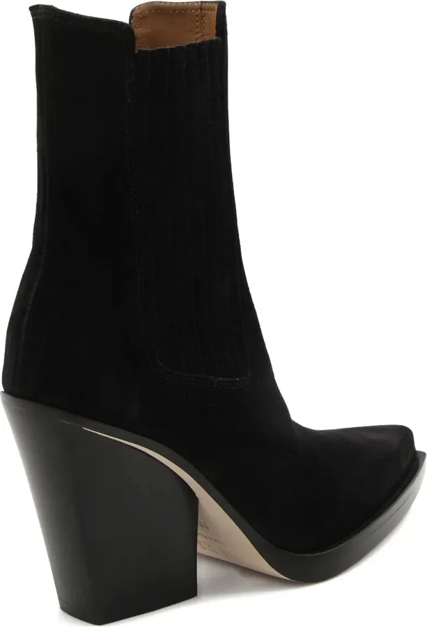 Elastic-Panel Pointed-Toe Boots - Image 2
