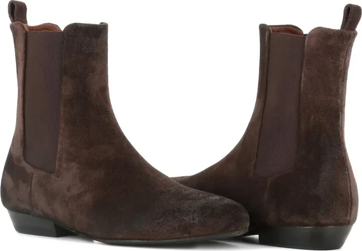 Elastic-Panel Suede Boots - Image 5