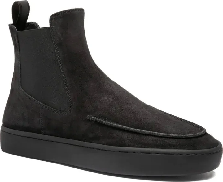 Elastic-Panel Suede Boots - Image 2