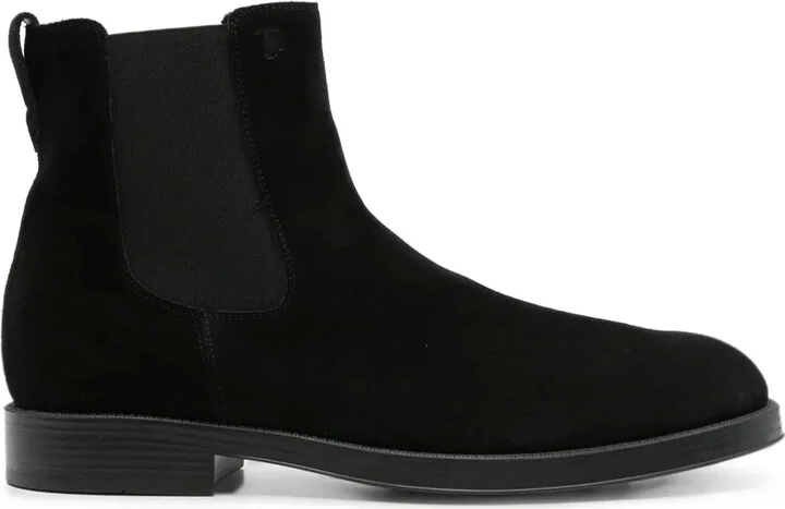 elastic-panel suede Chelsea boots