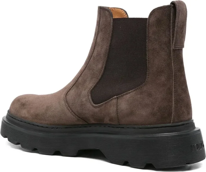 Elastic-Panelled Suede Boots - Image 3