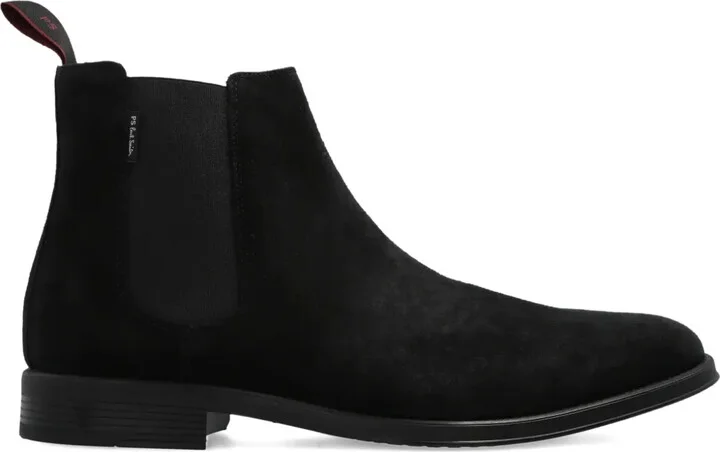 Elastic-Panels Suede Chelsea Boots
