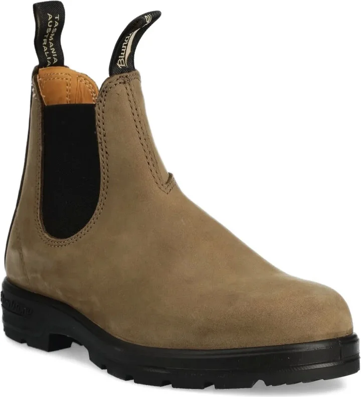 Elastic-Sided Leather Boots