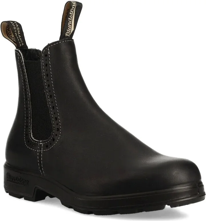 Elastic-Sided Leather Chelsea Boots