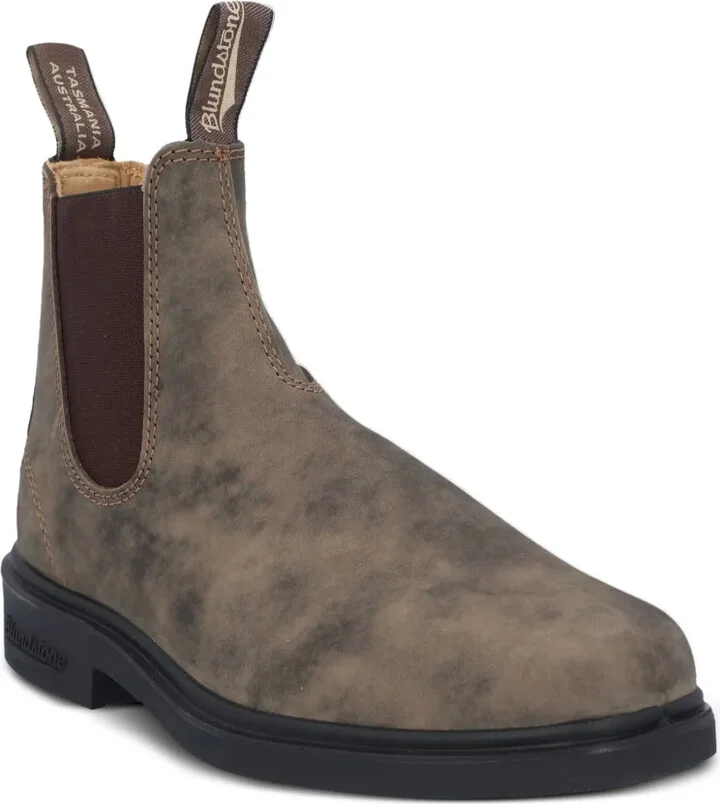 Elastic-Sided Leather Chelsea Boots