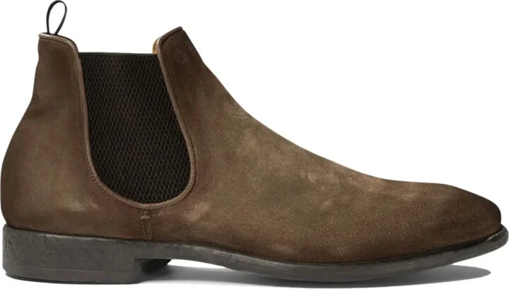Elastic-Sided Suede Boots