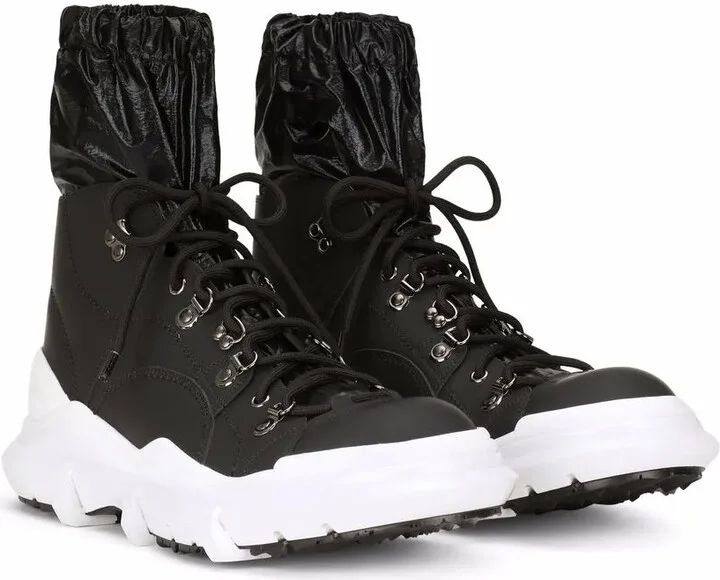 Elasticated Lace-Up Boots - Image 2