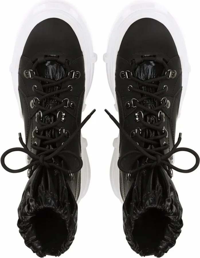 Elasticated Lace-Up Boots - Image 4