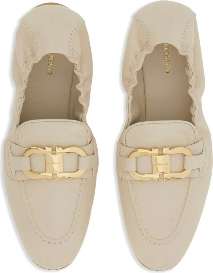 Elasticated Leather Loafers - Image 4