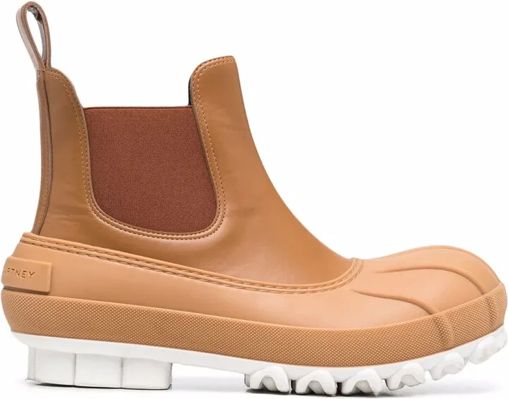 Elasticated-Panel Ankle Boots