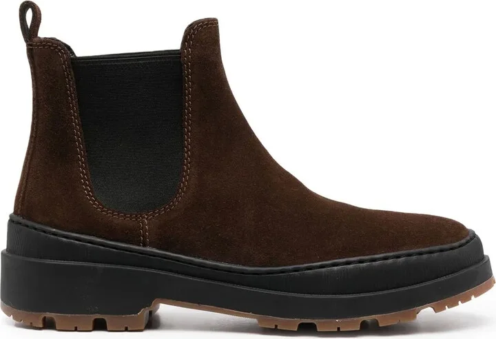 Elasticated-Panel Ankle Boots