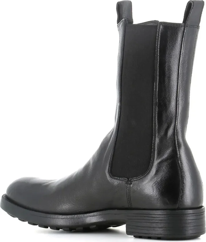 Elasticated-Panel Leather Boots - Image 3