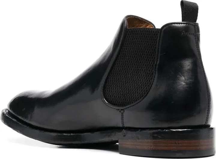 Elasticated-Panel Leather Boots - Image 3