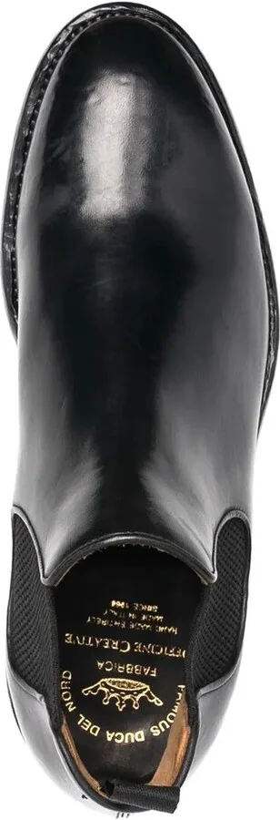Elasticated-Panel Leather Boots - Image 4