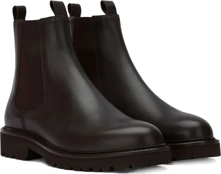 Elasticated-Panel Leather Chelsea Boots - Image 2