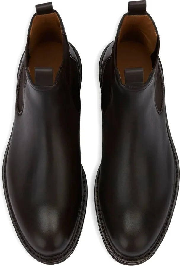 Elasticated-Panel Leather Chelsea Boots - Image 3