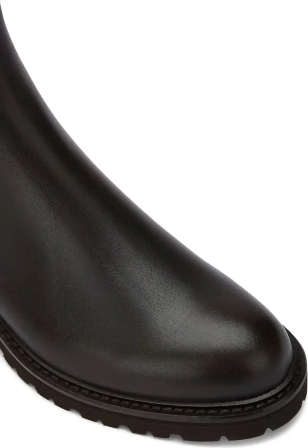 Elasticated-Panel Leather Chelsea Boots - Image 5