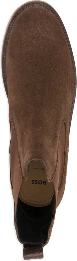 Elasticated-Panel Suede Boots - Image 4