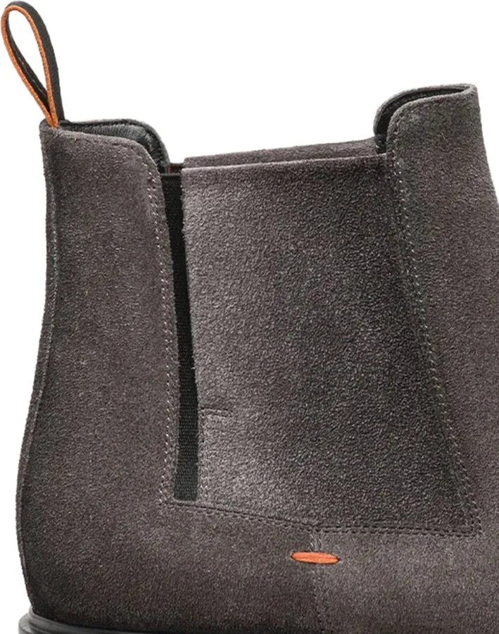 Elasticated-Panel Suede Boots - Image 2