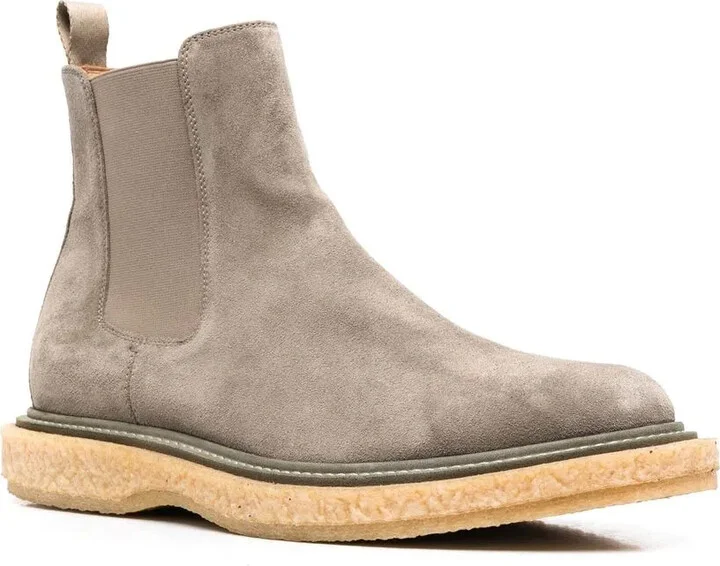 Elasticated-Panel Suede Boots - Image 2