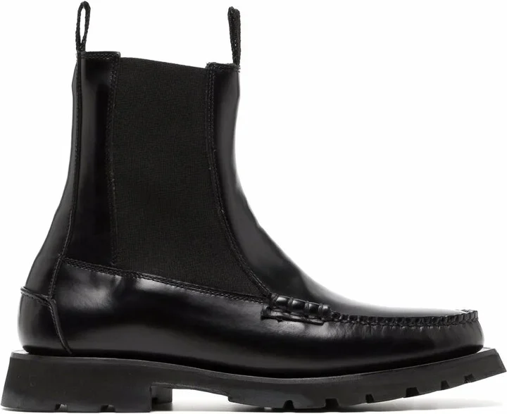 Elasticated-Panels Ankle Boots