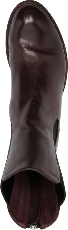 Elasticated-Panels Leather Boots - Image 4