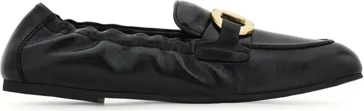 Elasticated-Trim Loafers
