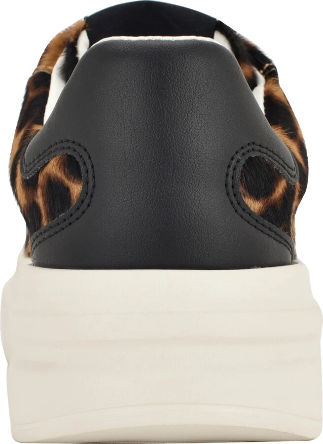 Elbinah Genuine Calf Hair Platform Sneaker - Image 2