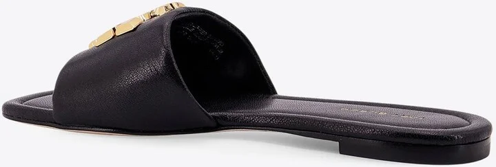 Eleanor Leather Flat Sandals - Image 2
