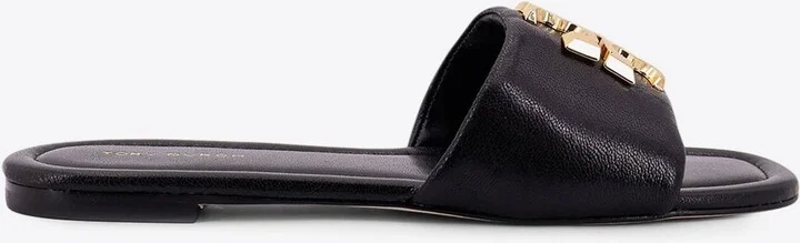 Eleanor Leather Flat Sandals