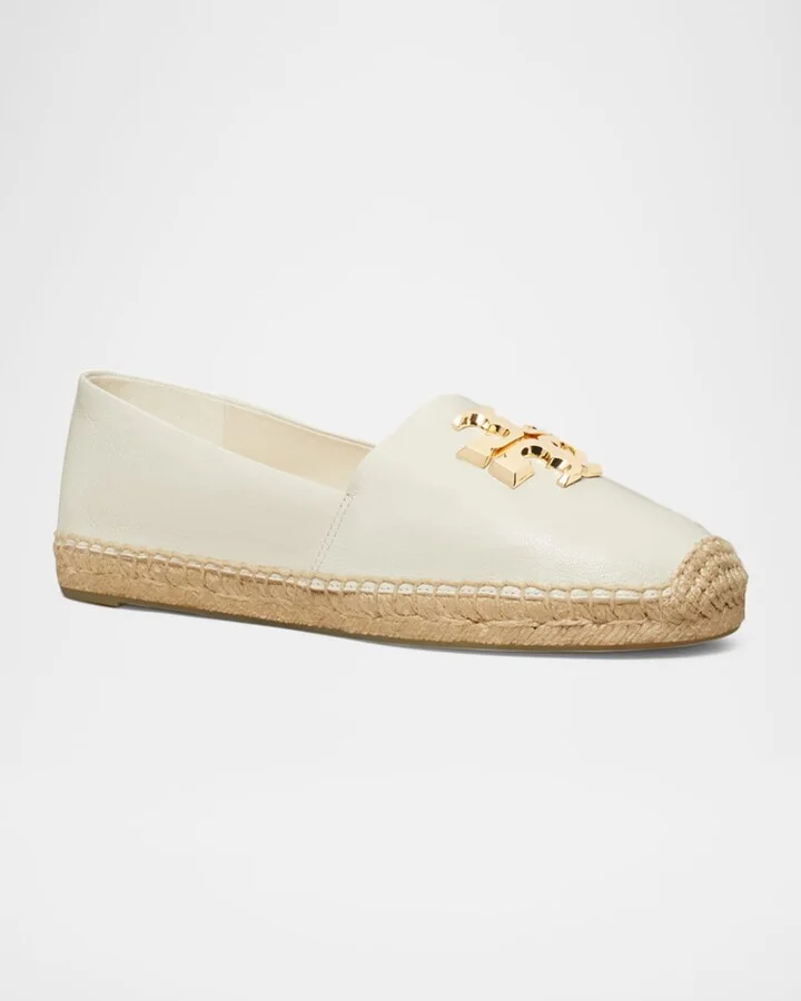 Eleanor Leather Medallion Espadrilles - Image 4