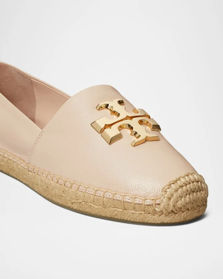 Eleanor Leather Medallion Espadrilles - Image 9