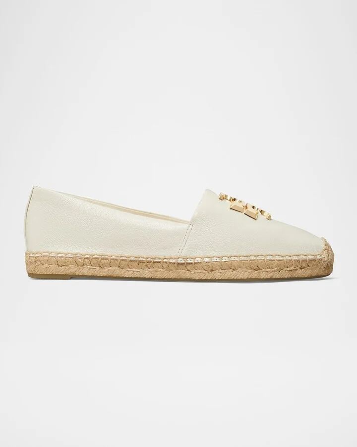 Eleanor Leather Medallion Espadrilles