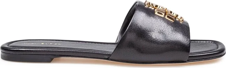 Eleanor Leather Slider Color Black
