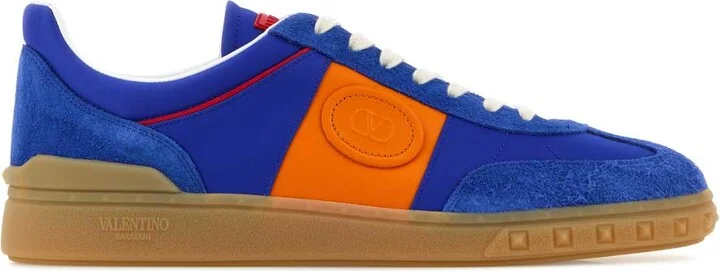 Electric Blue Suede And Fabric Upvillage Sneakers