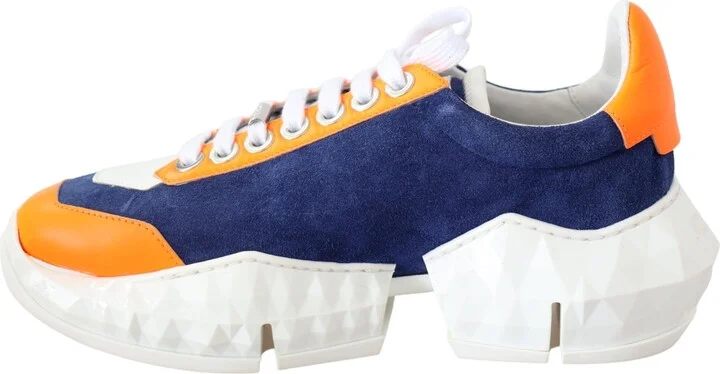 Electric Elegance Leather Mix Women's Sneakers - Image 2