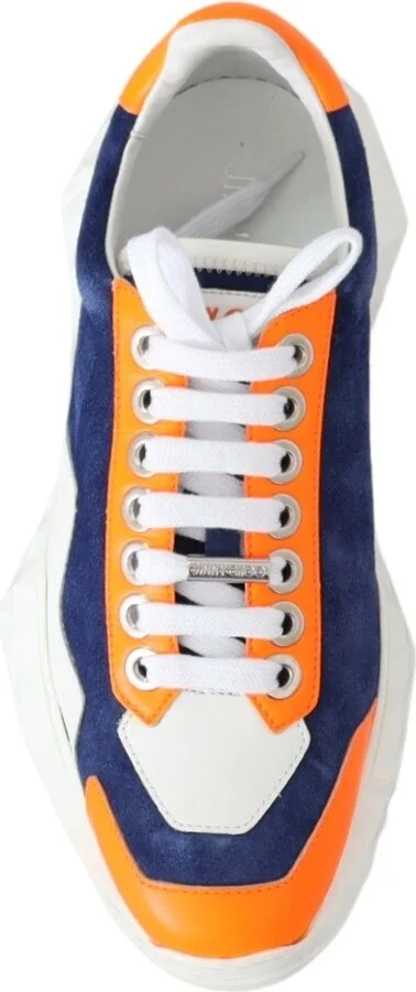 Electric Elegance Leather Mix Women's Sneakers - Image 4
