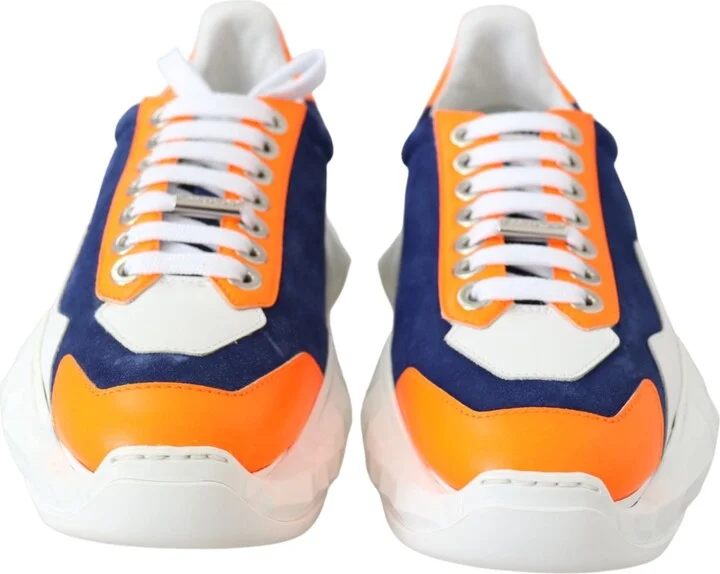 Electric Elegance Leather Mix Women's Sneakers - Image 5