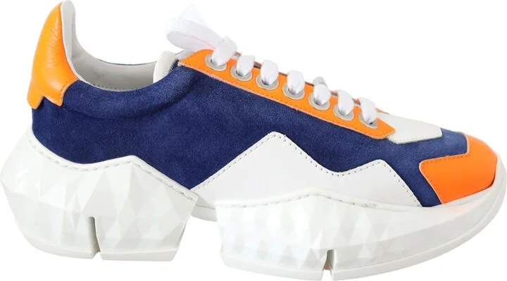 Electric Elegance Leather Mix Women's Sneakers