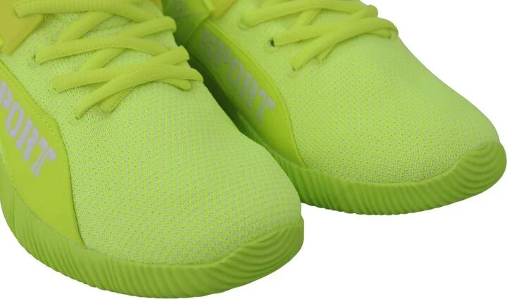 Electrify Your Step with Yellow Carter Sport Men's Sneakers - Image 3