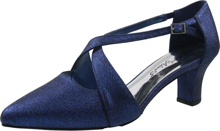 Elegance Womens Satin Open Toe D'Orsay Heels