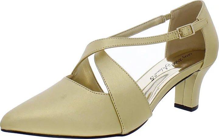 Elegance Womens Strappy Criss-Cross Pumps