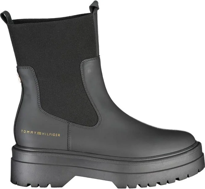 Elegant Ankle Boot with Contrast Women's Details