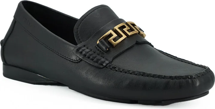 Elegant Black Calf Leather Men's Men's Loafers - Image 2