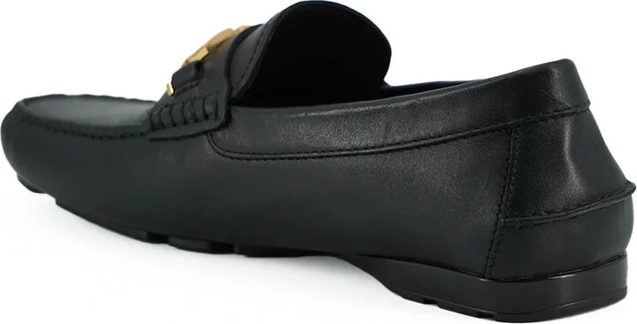 Elegant Black Calf Leather Men's Men's Loafers - Image 3