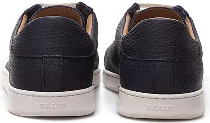 Elegant Blue Leather Sneakers For Men's Men - Image 5