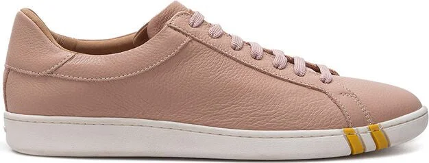 Elegant Cotton Leather Women's Sneakers